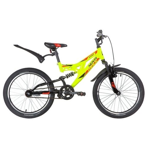 Детский велосипед NOVATRACK 20 SHARK салатовый сталь 1-скор Falcon 1438000₽