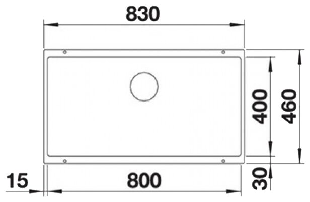 Кухонная мойка Blanco Subline 800-U под столешницу - фотография № 8