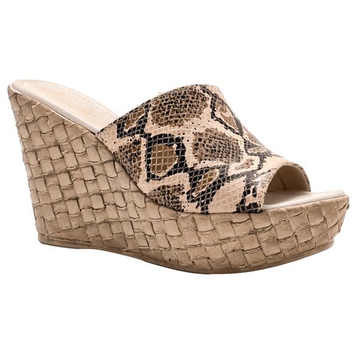 сабо и мюли Alessandro 265 (pitonato) коричневый 36