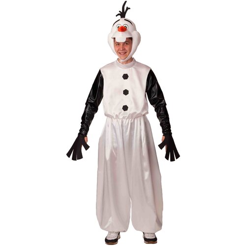 Костюм Батик Батик Олаф снеговик взрослый костюм взрослый снеговик в оранжевом ведре 44 50