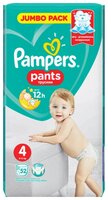 Pampers трусики Pants 4 (9-15 кг) 52 шт.