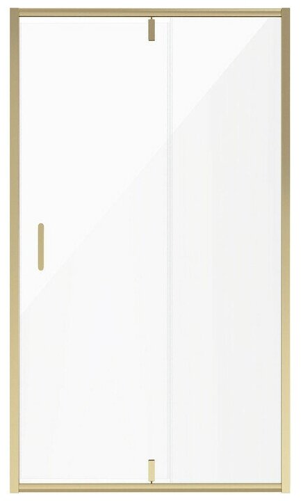 Душевая дверь Niagara Nova 110х195 прозрачная, холодное золото (NG-43-11AG)