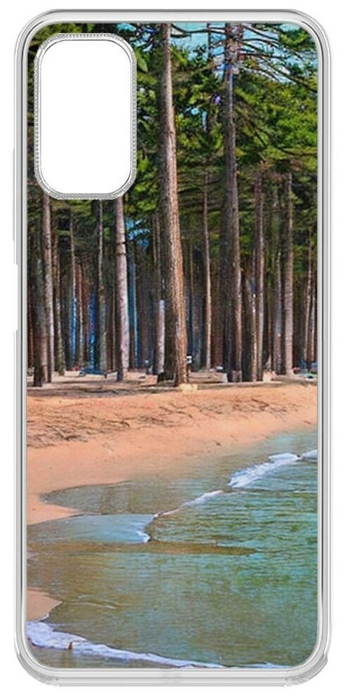 Чехол-накладка Krutoff Clear Case Сосновый пляж для Xiaomi Poco M3 Pro