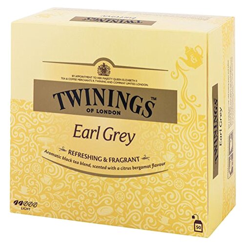 фото Чай черный twinings earl grey в пакетиках, 50 шт.