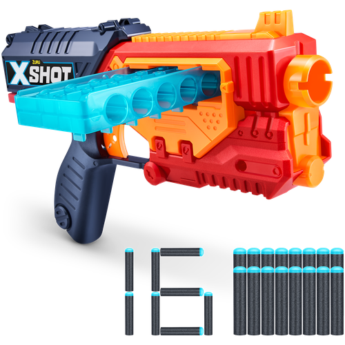 Бластер Zuru X-Shot Quick-Slide, 36401 набор для стрельбы x shot дино инстинкт 4870 2022