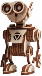 Конструктор 3D деревянный подвижный Lemmo Робот Санни
