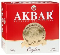 Чай черный Akbar Ceylon Tea в пакетиках, 25 шт.