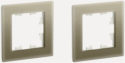 Изображение товара Рамка Systeme Electric AtlasDesign Nature одноместная универсальная шампань (комплект из 2 шт)