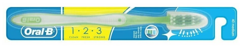 Зубная щетка Oral-B 3-Эффект Fresh Strong, средняя, зеленый - фото №18