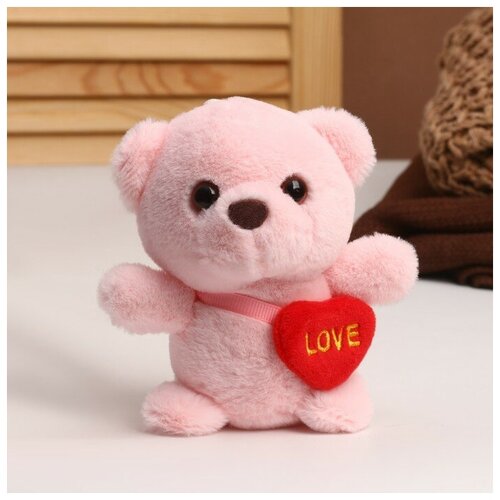 Мягкая игрушка «Медведь», с сердцем, цвета микс