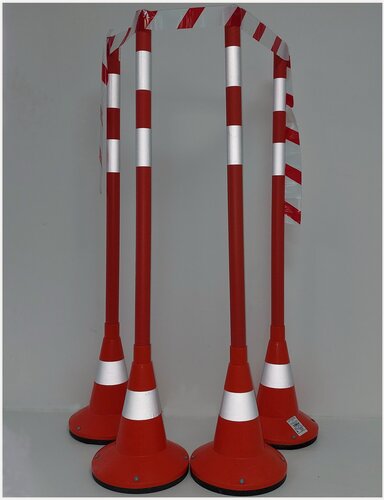 Изображение товара Комплект мобильного аварийного ограждения высотой 1.2м с лентой