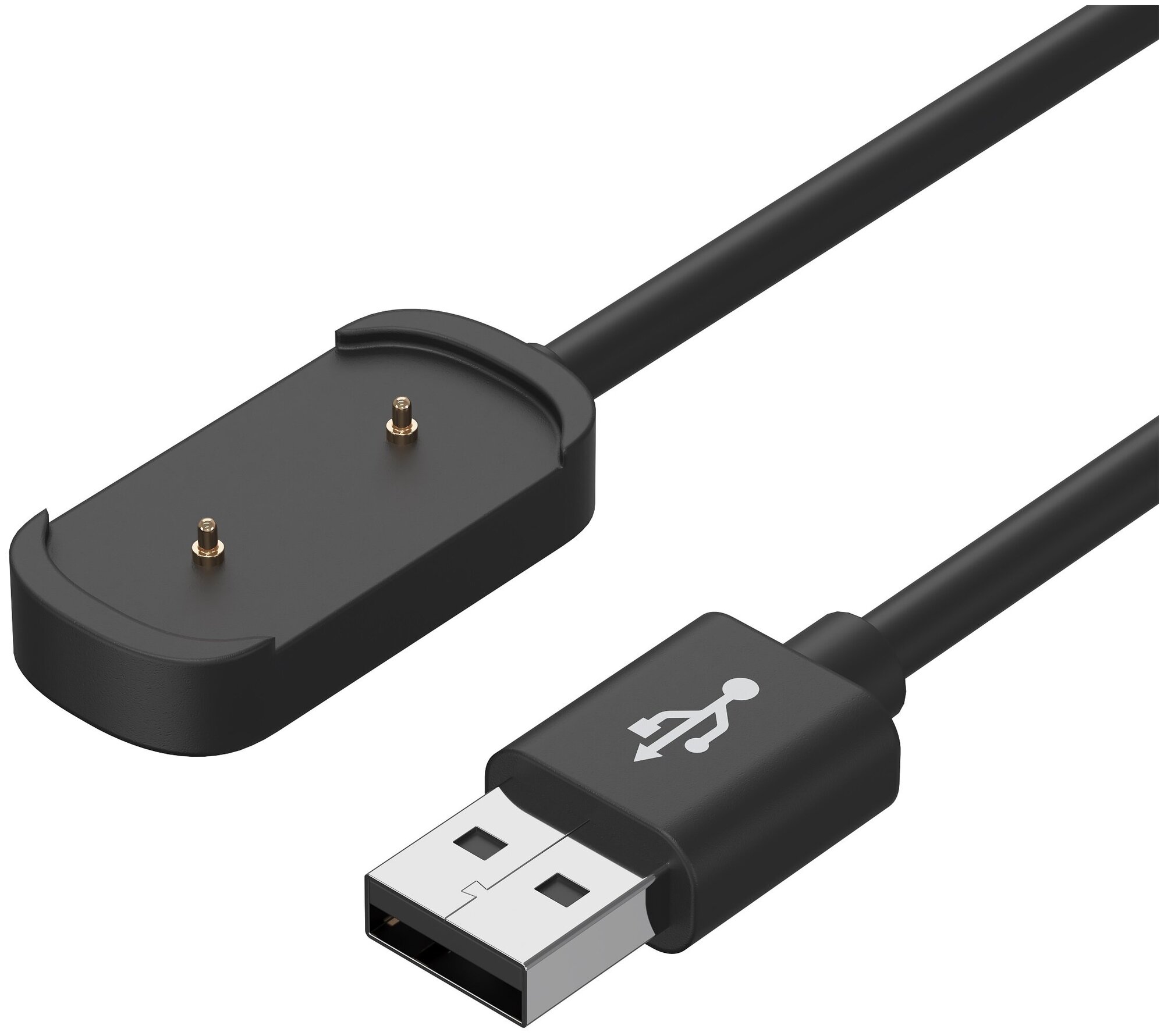 Зарядное устройство (usb-кабель) для умных часов Amazfit GTR 2 GTR 2e GTS 2 GTS 2e GTS2 mini Bip 3/3pro длина 1м черный