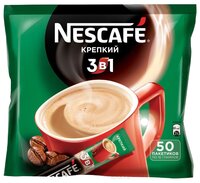 Растворимый кофе Nescafe 3 в 1 крепкий, в стиках (50 шт.)