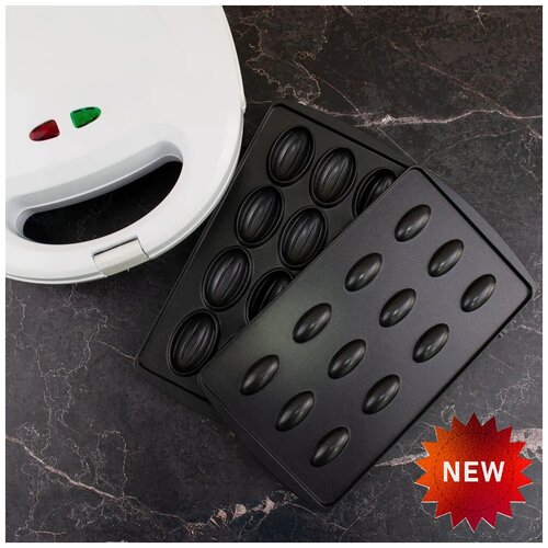 Мультипекарь для приготовления вафелиВафельницаорешницамультипекарь гриль3 съемные панели индикатор нагрева индикатор работы1800Втбелый 369900₽