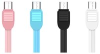 Кабель Remax Puff USB - microUSB (RC-045m) 1 м розовый