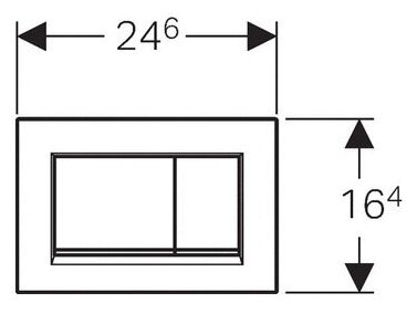 Клавиша смыва Geberit - фото №2