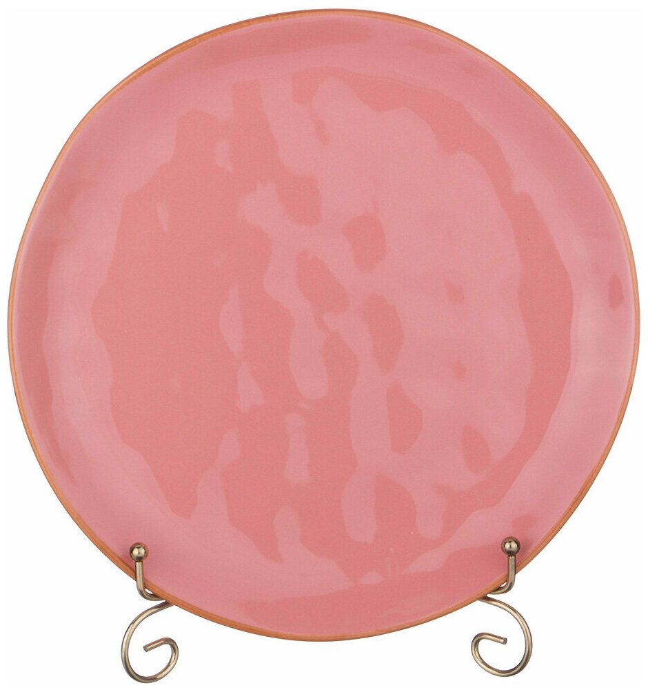 Тарелка обеденная Bronco concerto диаметр 26 см розовый (408-102)