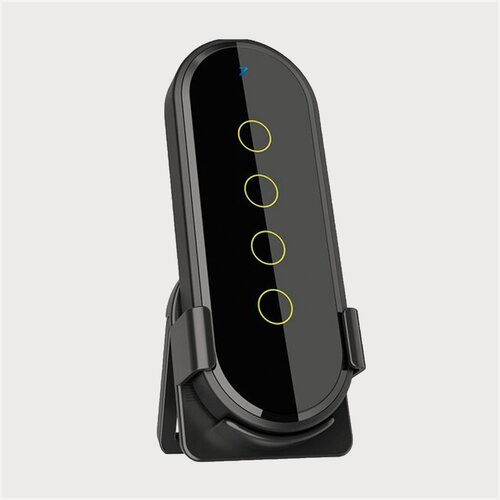 Изображение товара Беспроводной сенсорный смарт- пульт Я смарт ZigBee, черный, 4 клавиши, 12 сцен, дистанционное управление, работает через шлюз Zigee. Ya-ZB4B