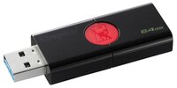 Флешка Kingston DataTraveler 106 64GB черный/красный
