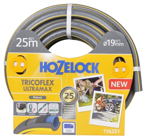 Шланг садовый HOZELOCK Tricoflex Ultramax 19мм х 25м - фото №1