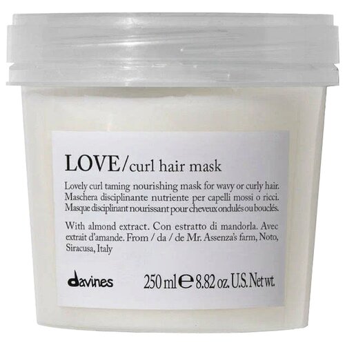 Davines Essential Haircare Love Маска для усиления завитка для волос, 250 мл davines ревиталайзер для усиления завитка 250 мл davines essential haircare