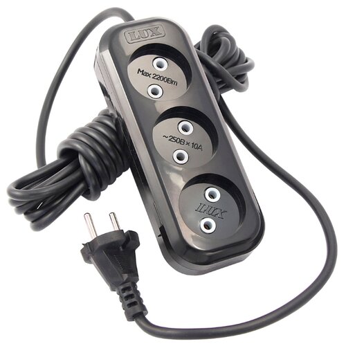 фото Удлинитель lux у3-о-ch 3 м