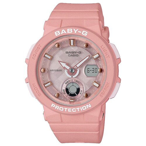 часы женские casio baby g bga 260 7aer Наручные часы CASIO BGA-250-4A, серый