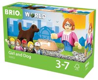 Игровой набор Brio Девочка с собакой 33952