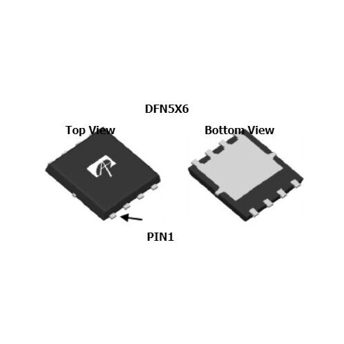 Микросхема AON6514 N-Channel MOSFET 30V 30A DFN5x6