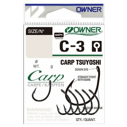 Крючок Owner 53263 C-3 Carp Tsuyoshi № 6 крючок owner 53263 4 с 3