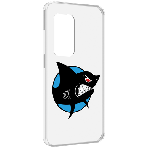Чехол MyPads Злая-акула для UleFone Power Armor X11 Pro задняя-панель-накладка-бампер