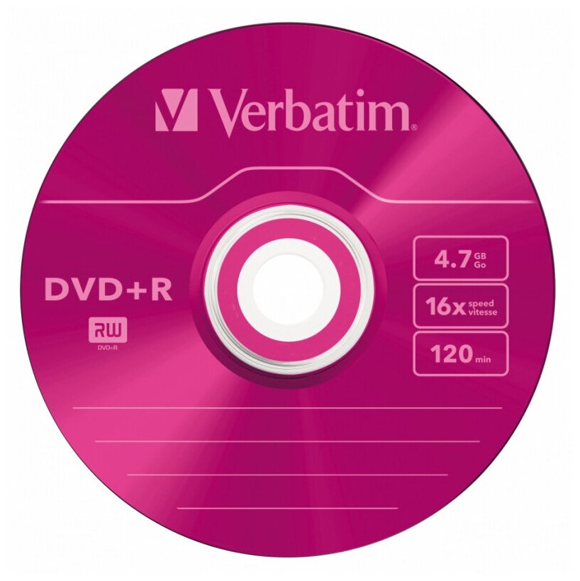 Verbatim DVD-R 4.7Gb 16x Slim case, 1шт - фото №3