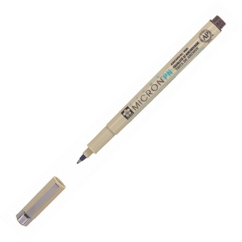 Ручка капиллярная Sakura Pigma Micron PN 0.4-0.5 мм, цвет чернил: черный - фотография № 8