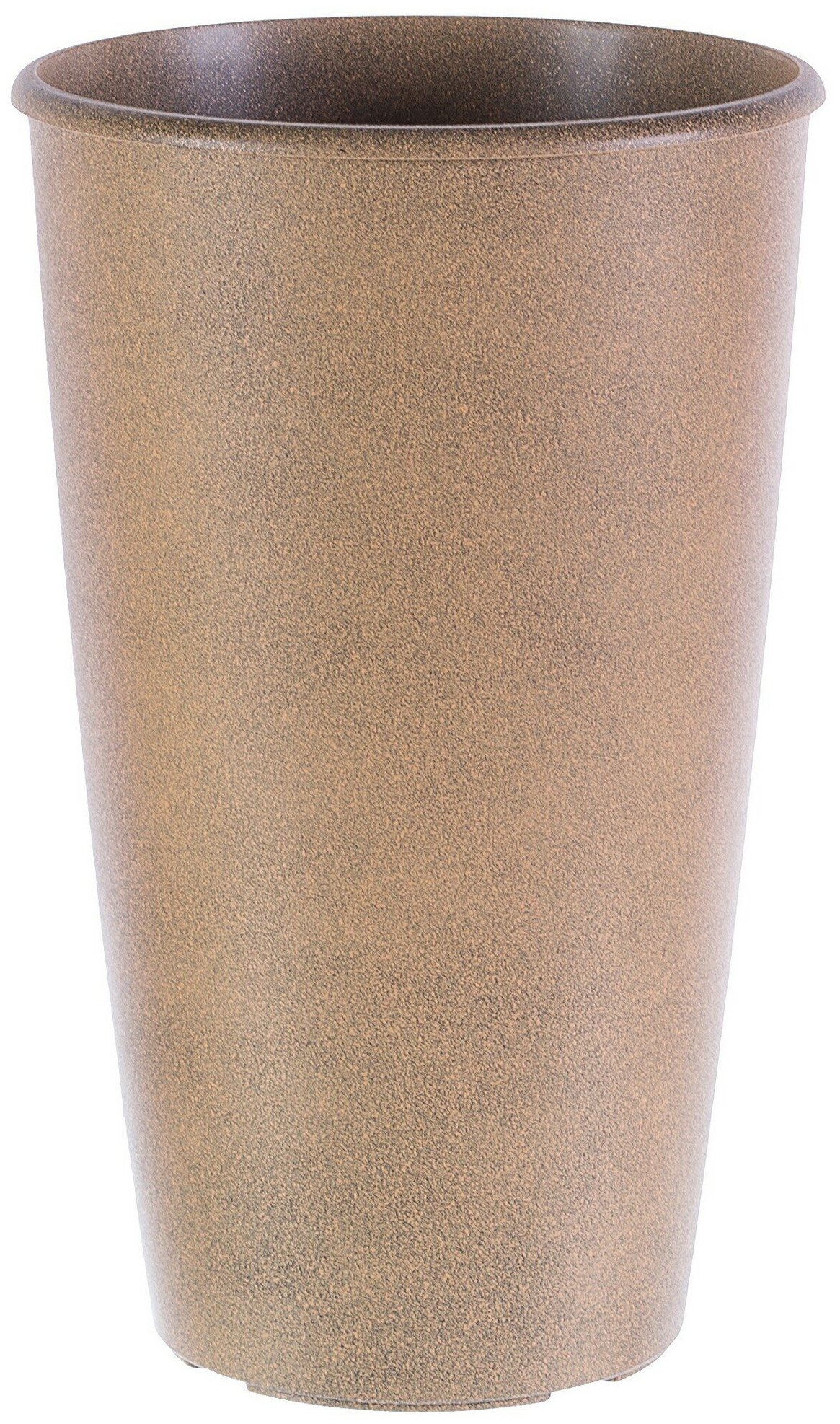 Горшок цветочный Коне ø28 h45 см v18.5 л пластик коричневый