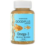 Омега 3 GOODPLUS Рыбий жир жидкий в капсулах витамины для взрослых женщин, мужчин 90 шт ( 1350 мг.) - изображение