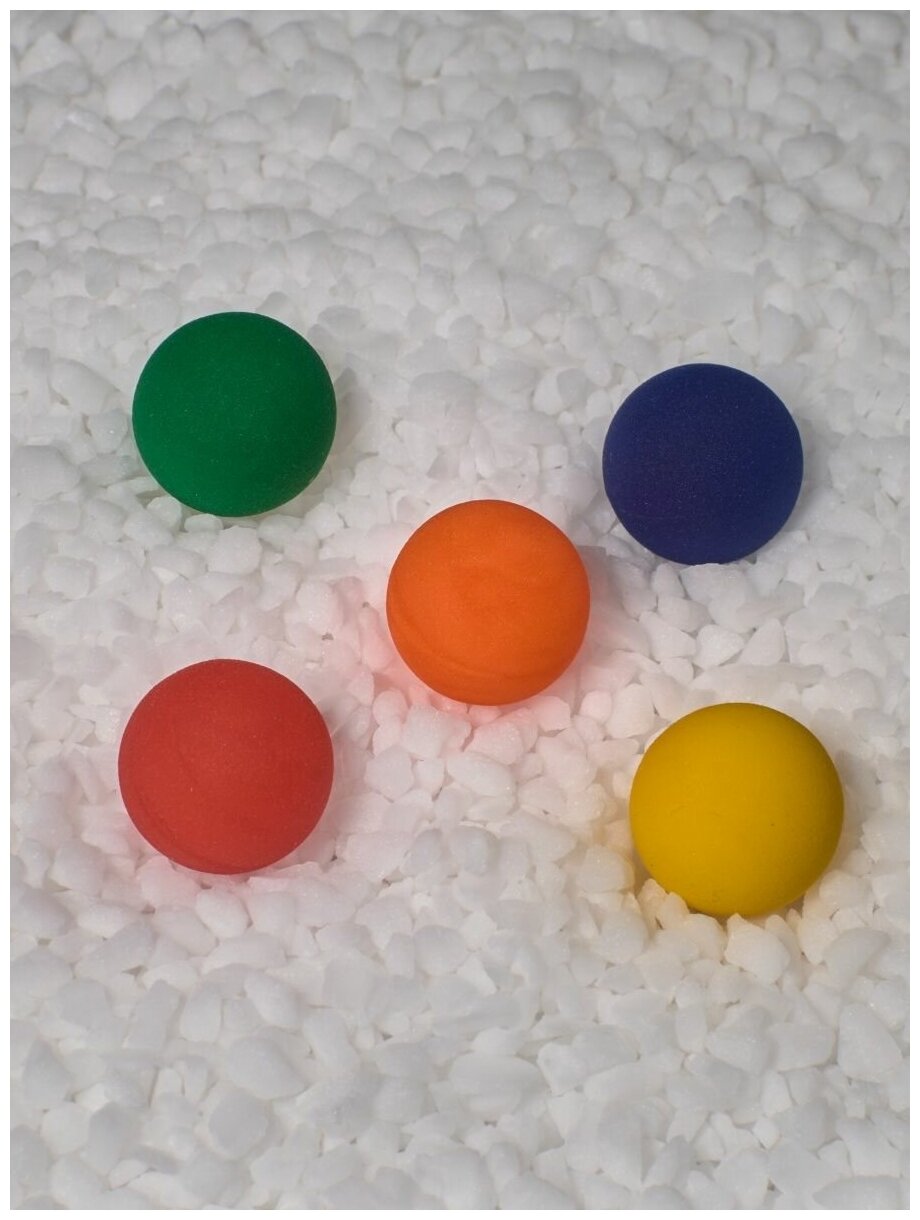 Мячи-прыгуны "Морозные ягоды" 45 мм 5 шт