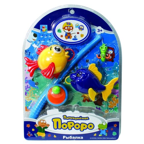 Игровой набор 1toy Пингвиненок Пороро Т59703, голубой/желтый/синий/красный, пластик  - купить со скидкой