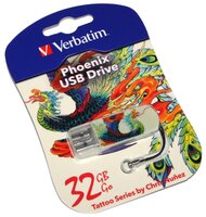 Флешка Verbatim Store 'n' Go Mini USB Drive 32GB белый/голубой