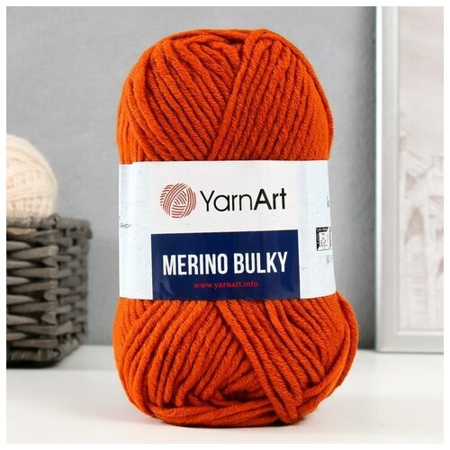 Пряжа для вязания Yarnart Merino Bulky 25% шерсть 75% акрил;100гр-100м(1 моток)