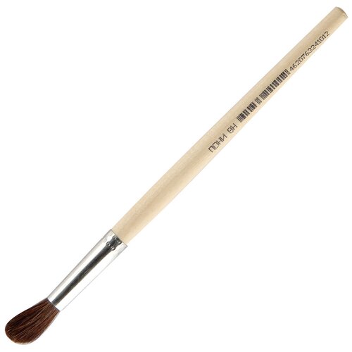 Кисть Пони, круглая, №8, дерево НИЛ - 1 шт.