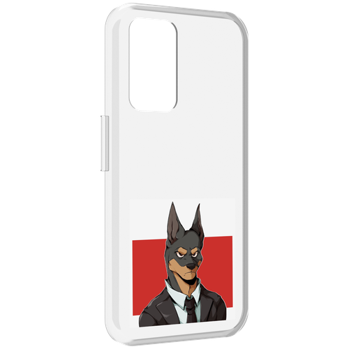 Чехол MyPads офисный работник собака для Realme GT Neo3T задняя-панель-накладка-бампер