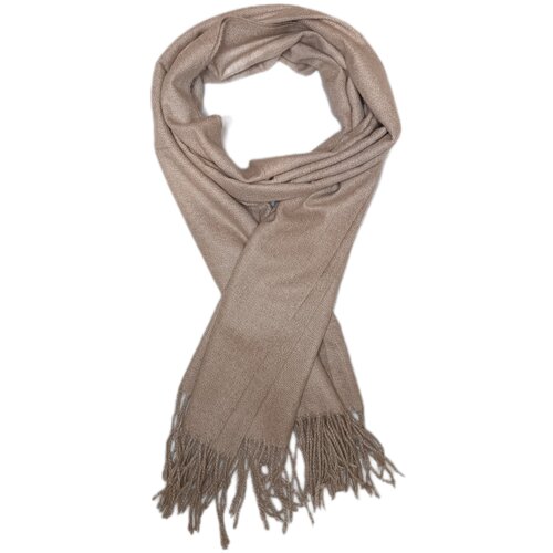 Палантин Cashmere, кашемир, 180х70 см, бежевый, горчичный