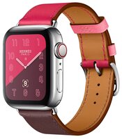 Часы Apple Watch Hermès Series 4 GPS + Cellular 44mm Stainless Steel Case with Leather Single Tour b