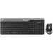 Комплект (клавиатура+мышь) A4TECH Fstyler FB2535C, USB, беспроводной, черный [fb2535c smoky grey]