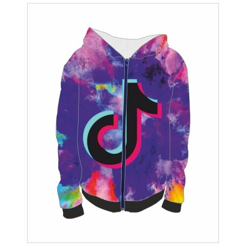 фото Толстовка на молнии с полной запечаткой тик ток № 4 bugrikshop