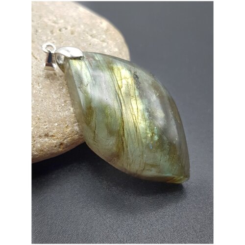 Подвеска, лабрадорит, зеленый