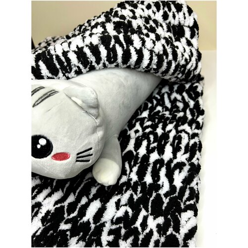 Вязаный плед из микрополиэстера Alize Puffy 85х85 см