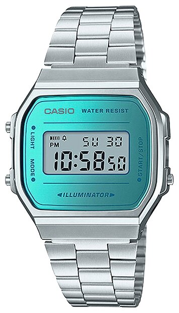 Японские наручные часы Casio A-168WEM-2E мужские цифровые