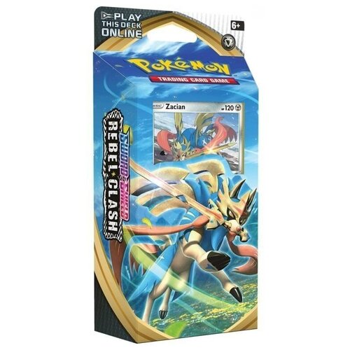 Покемон карты коллекционные: Колода Pokemon издания Sword and Shield Rebel Clash (Zacian)