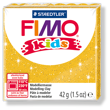 Полимерная глина для детей FIMO kids 112 (блестящий золотой) 42г